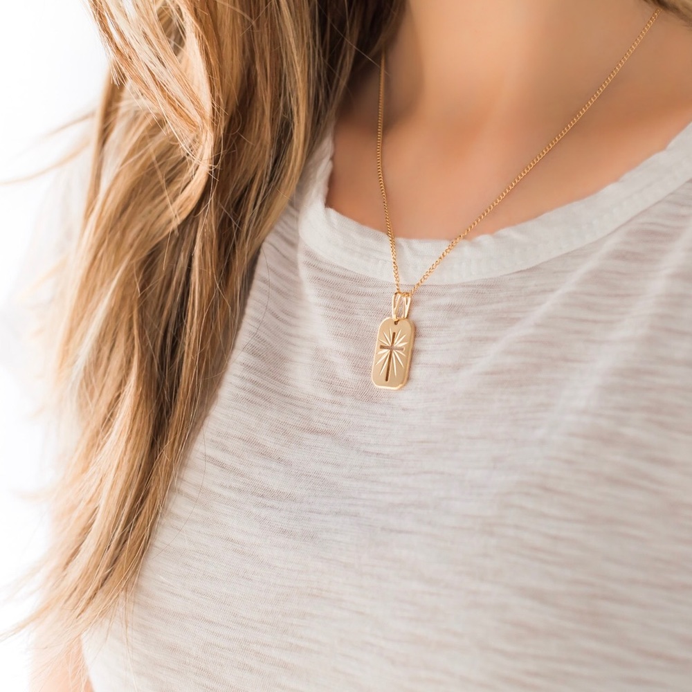 Gold Cross Necklace - Picture 2 of 8